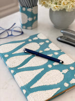 Teal Paisley A4 Journal